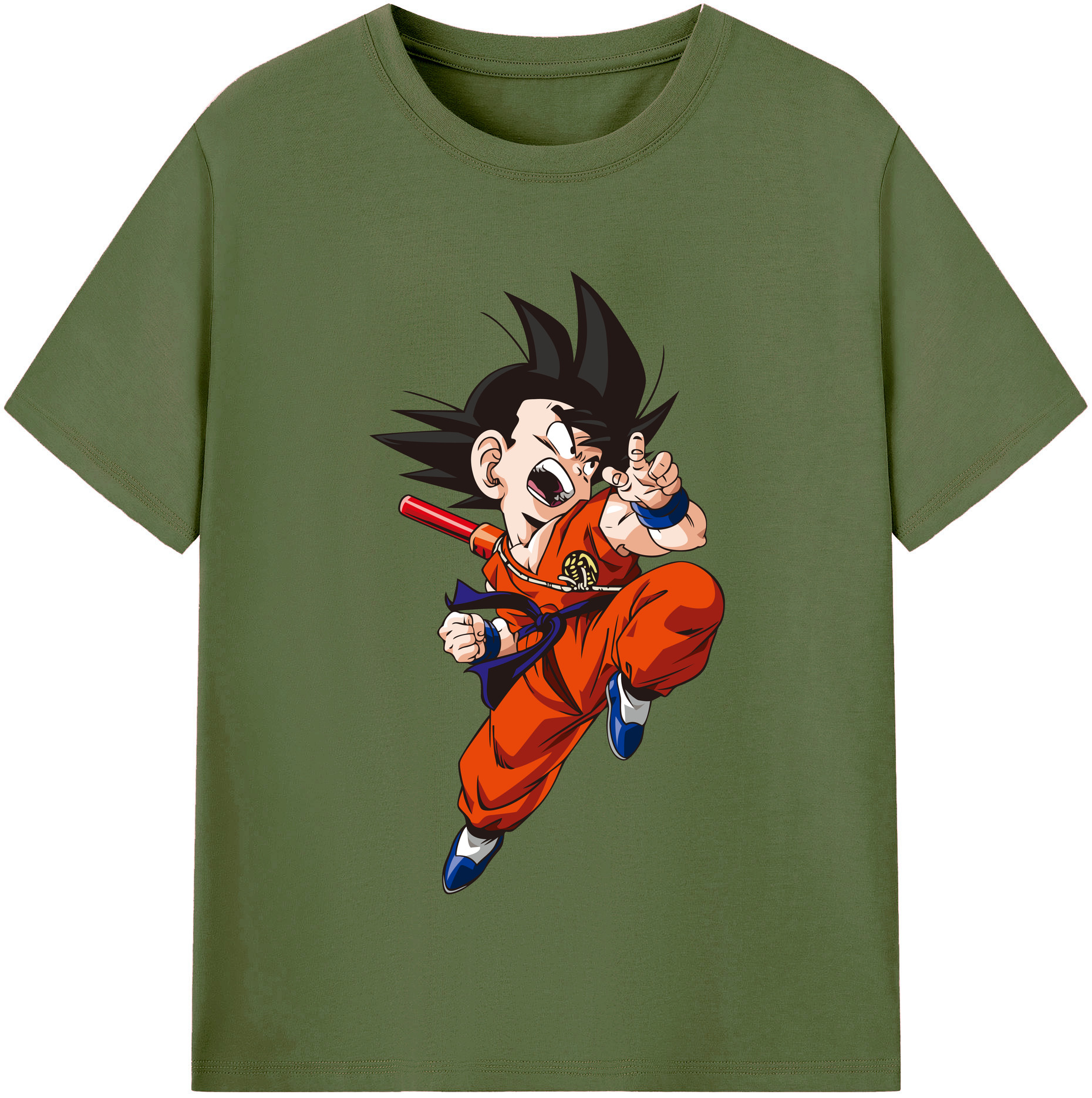 （画像用） ドラゴンボール 孫悟空（そん ごくう）Son Goku カカロット DRAGON BALL Kakarotto 綿100％半袖Tシャツ（フロントプリント）
